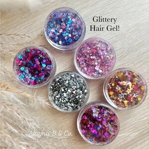 Glittery Hair Gel - vegan friendly